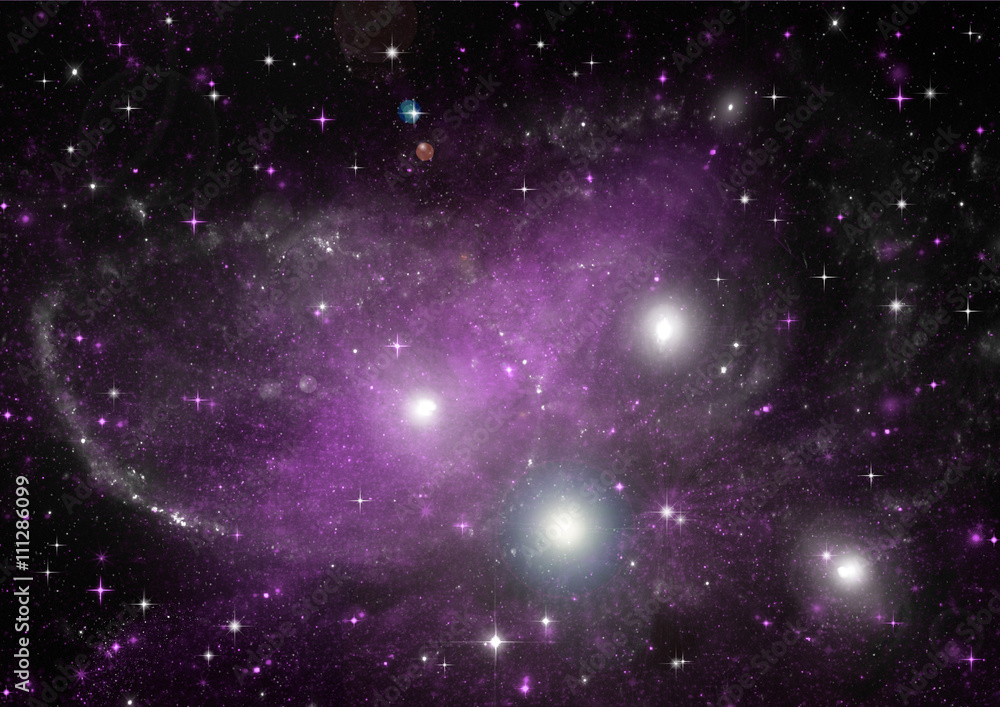 Obraz premium galaxy in a free space