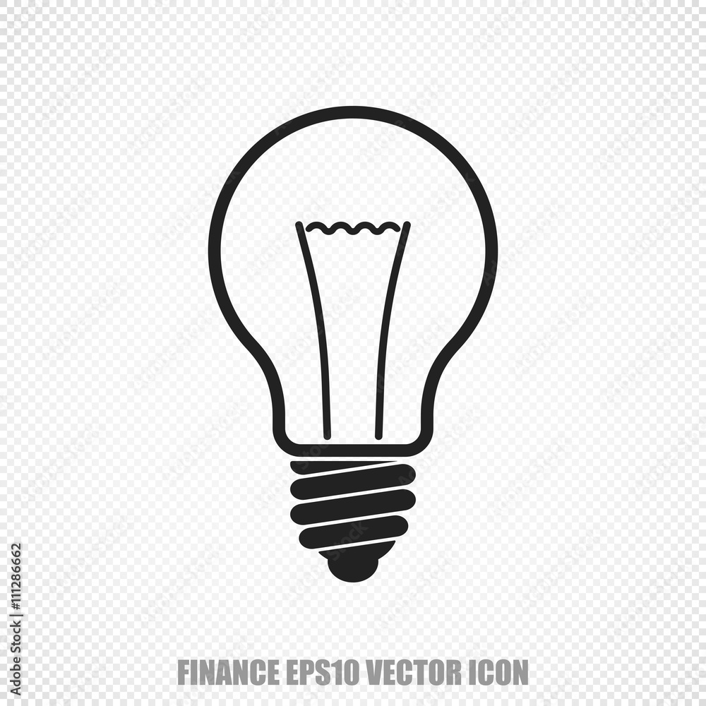 Finance vector Light Bulb icon. Modern flat design. Finance vector Light Bulb icon. Modern flat design.