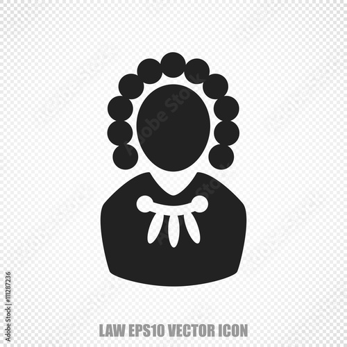 Law vector Judge icon. Modern flat design.