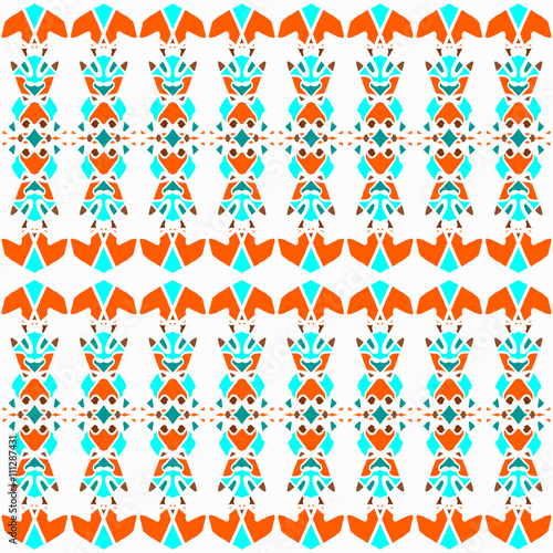delicate vintage color ornament seamless pattern