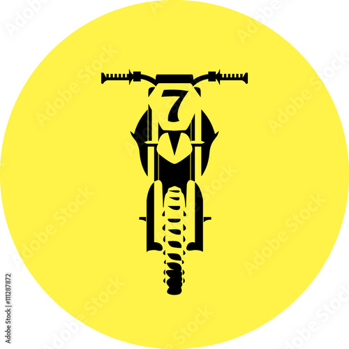 Motocross dirt-bike sign