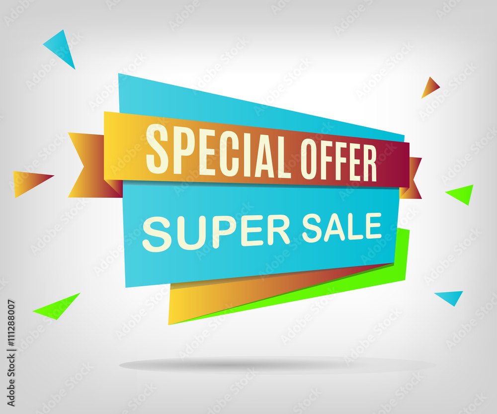 Super Sale banner. Beautiful Sale poster on a abstract gray background. Special offer. Vector illustration, eps 10 Super Sale banner. Beautiful Sale poster on a abstract gray background. Special offer. Vector illustration, eps 10