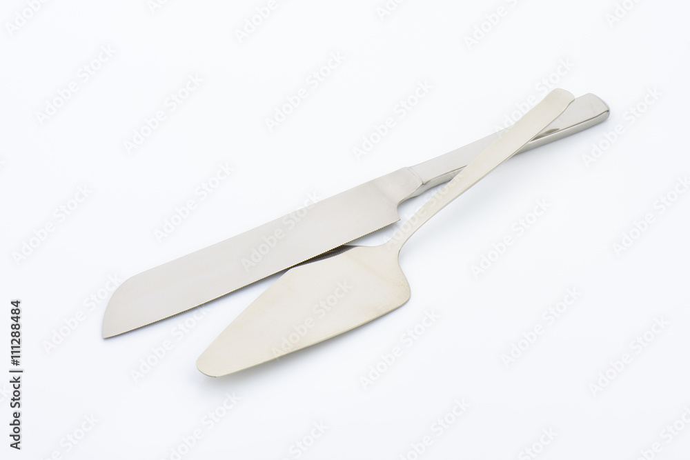 Obraz premium cake knife and server