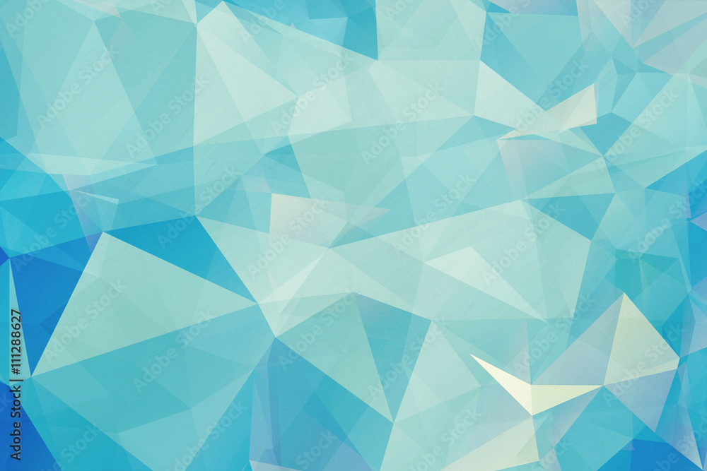 Fototapeta premium trendy abstract triangular art backround - blue 