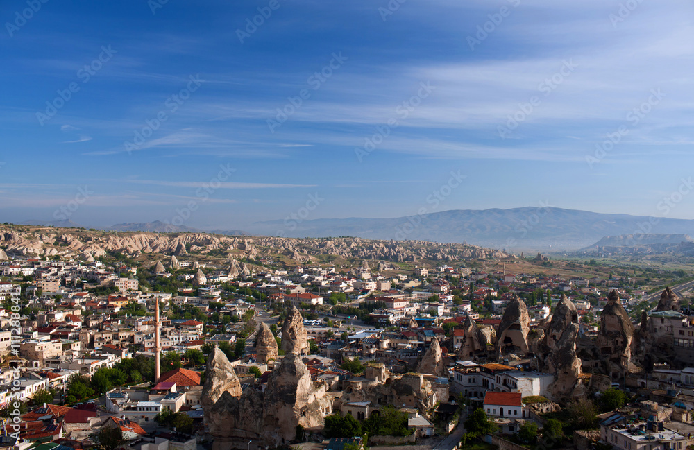 Panorama of Goreme village in Cappadocia, Turkey Panorama of Goreme village in Cappadocia, Turkey