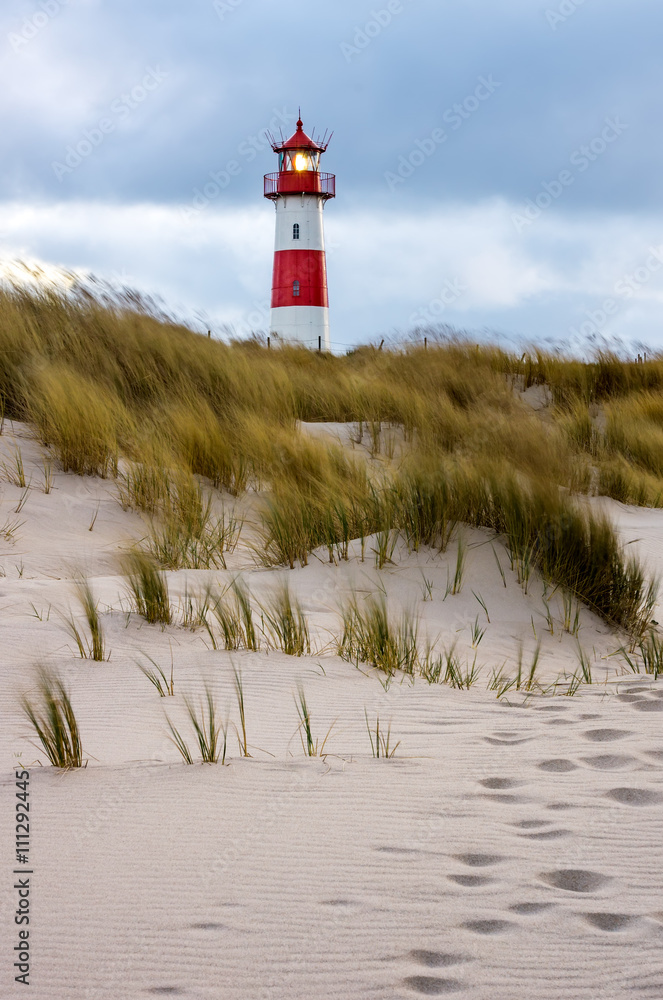 Stormy Weather - Lighthouse at List - Sylt, Germany