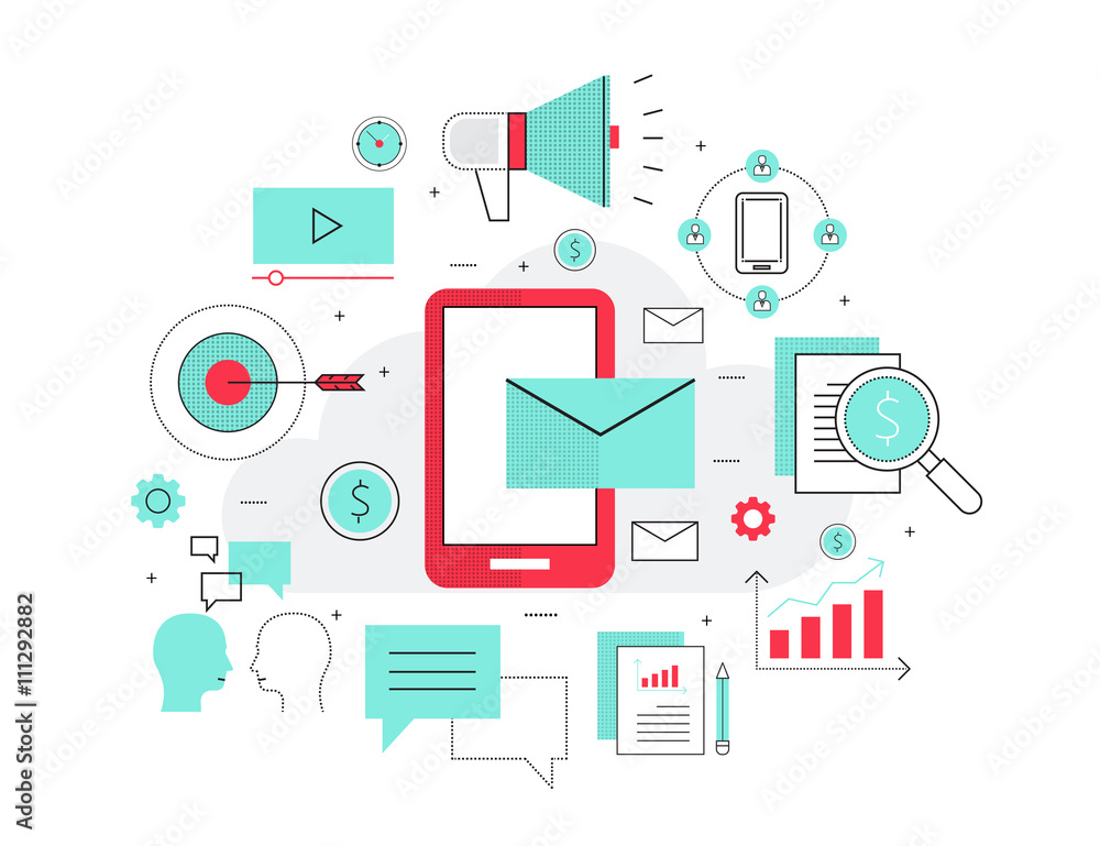 business mobile marketing online concept business mobile marketing online concept