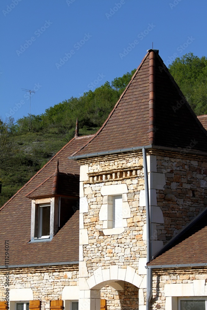 détail d'architecture,manoir en Dordogne