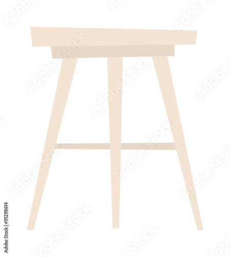 Chair isolated vector illustration.