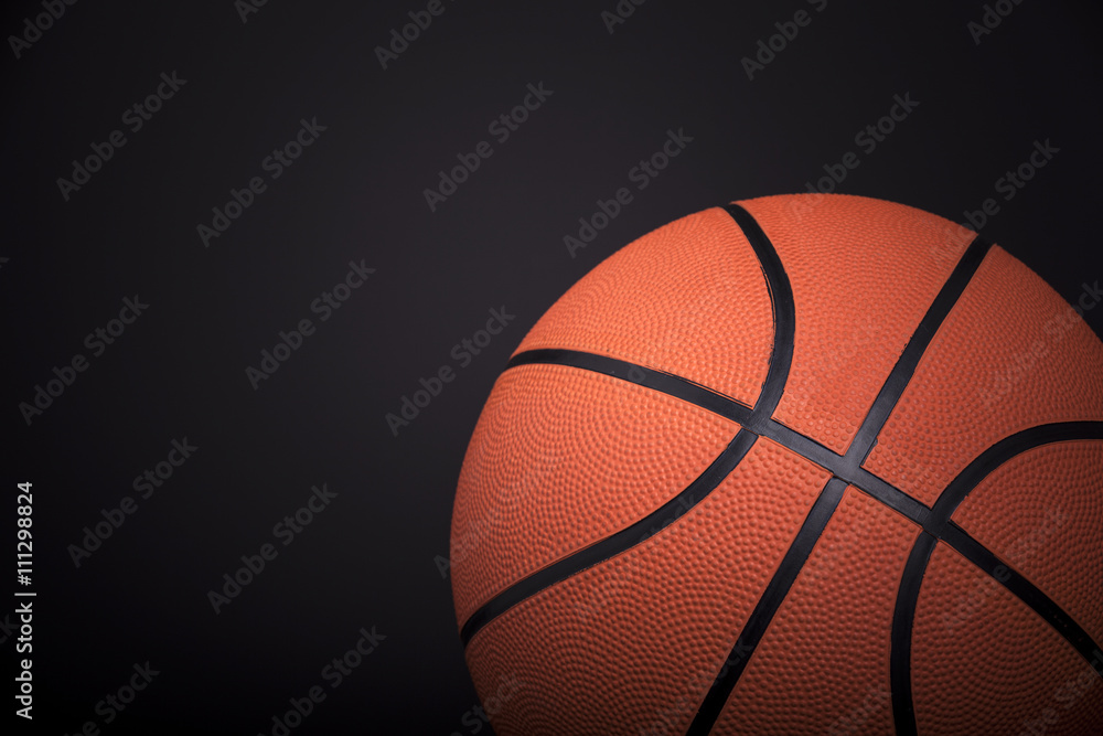 Basketball ball isolated on black background Basketball ball isolated on black background