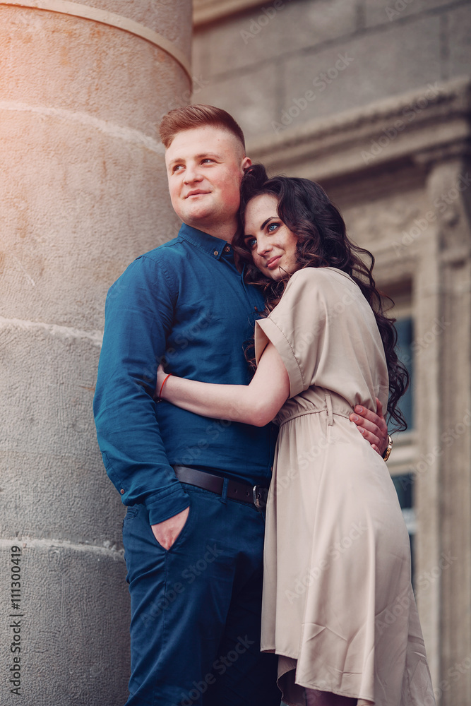 couple in love on spring couple in love on spring