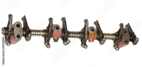 Rocker arm shaft isolated on white background