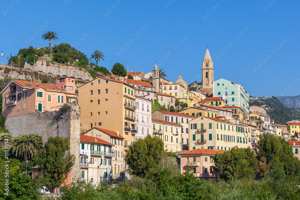 Old town of ventimiglia, Italy.