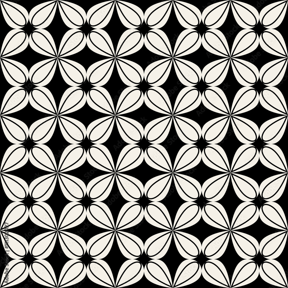 Flowers stylized seamless pattern. Floral modern ornament. Abstract fashion design. Geometric texture for background, wallpaper, wrapping, fabric, textile. Color template for print, website etc Vector Flowers stylized seamless pattern. Floral modern ornament. Abstract fashion design. Geometric texture for background, wallpaper, wrapping, fabric, textile. Color template for print, website etc Vector