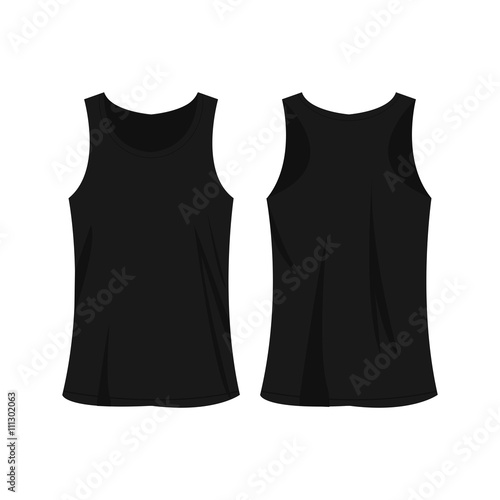 black sport top vector