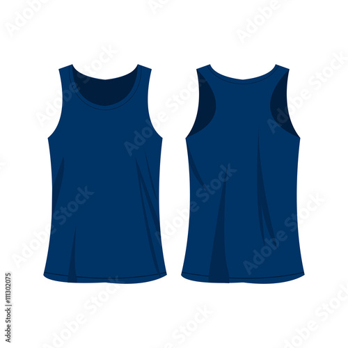 blue sport top vector