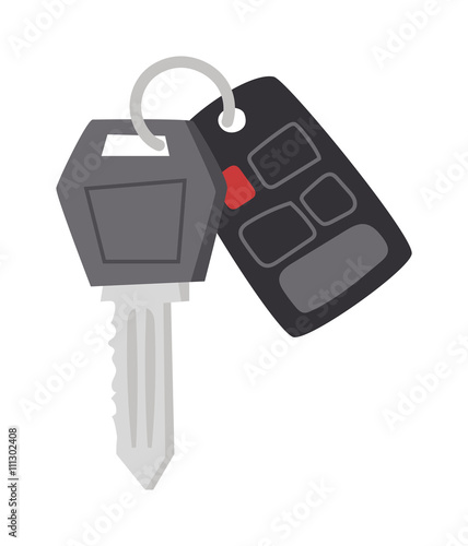 Car keys vector illustration.