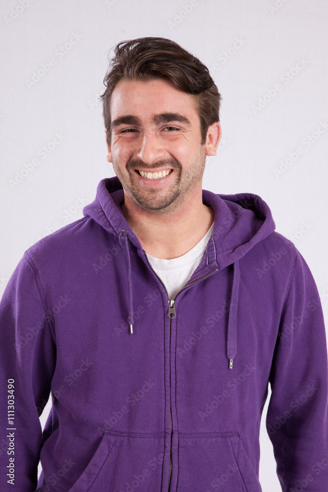 Fototapeta premium Happy man smiling at the camera