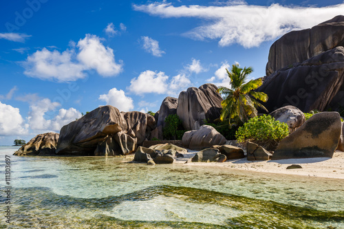 Seychelles, île de la Digue, Anse Source d'Argent 