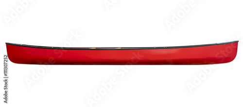 Obraz na plátne red tandem canoe isolated