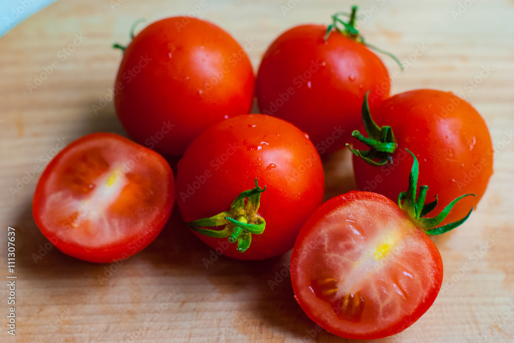 Fresh, juicy tomatoes for salad Fresh, juicy tomatoes for salad