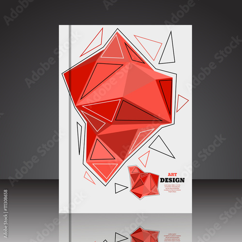 Abstract composition brochure background A4 eps10 vector illustr