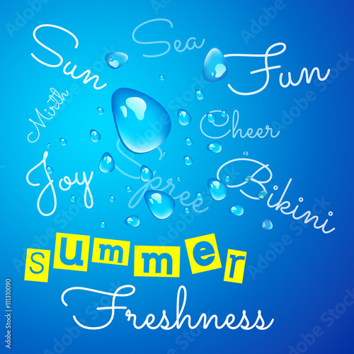 Background with a drop of dew