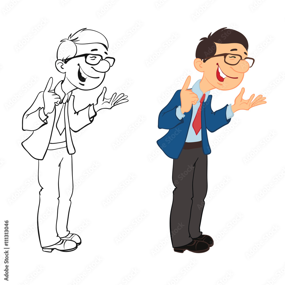 Manager, Sales Agent, playful illustration on the theme of Manager, Sales Agent, playful illustration on the theme of