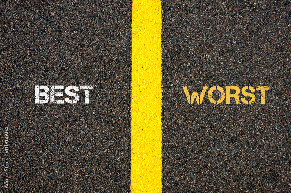 Antonym concept of BEST versus WORST