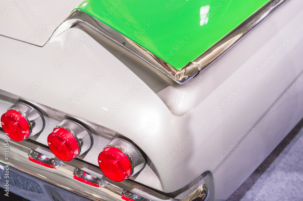 Fototapeta premium 1958 montbomb classic cars at the car show