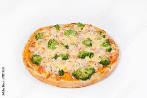 Fresh whole pizza