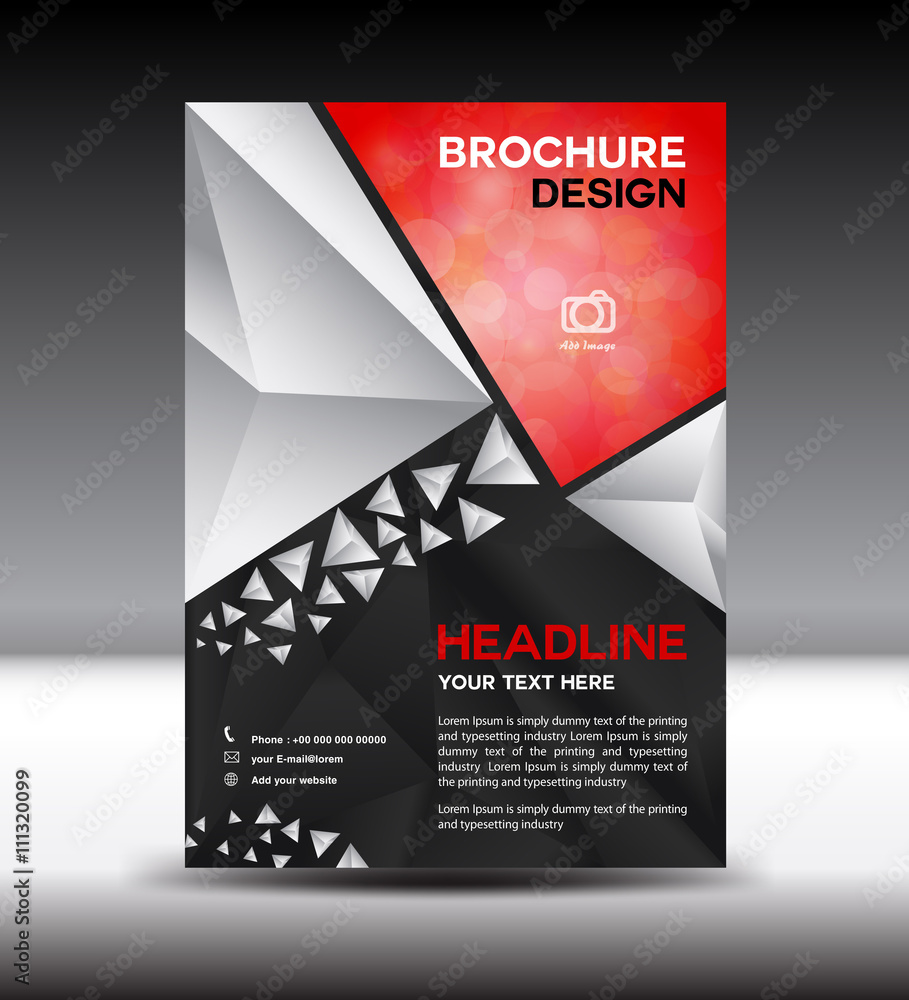 silver Vector brochure flyer and cover template polygon vector i silver Vector brochure flyer and cover template polygon vector i