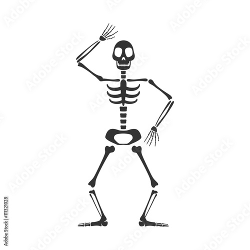 Vector Illustration of a Skeleton