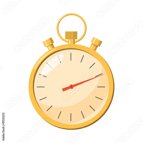 Stopwatch icon in cartoon style