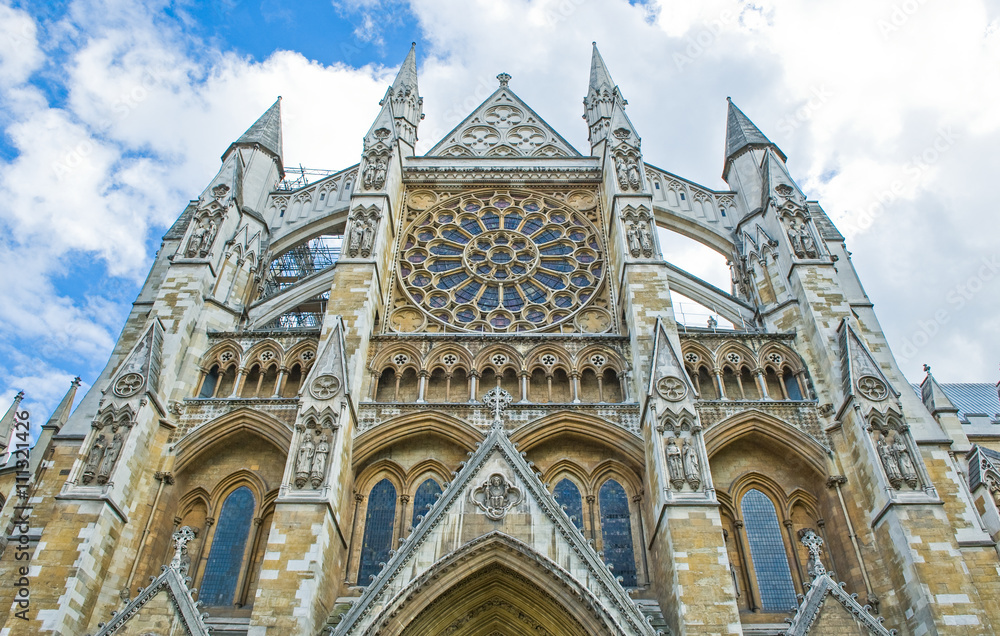 London, the side front of westminster abbey