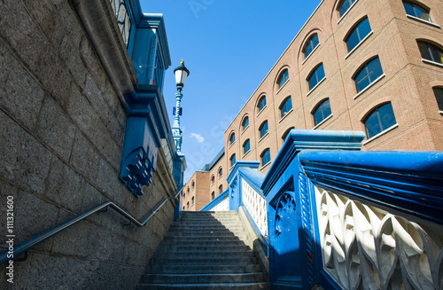 London, the Tower Bridge's stairs