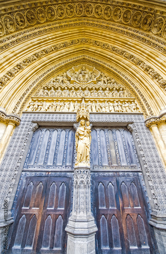 London, the side front of Westminster abbey