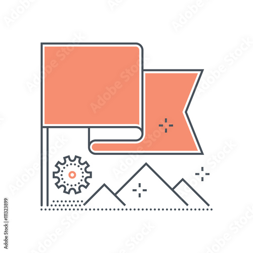 Color line, get on top illustration