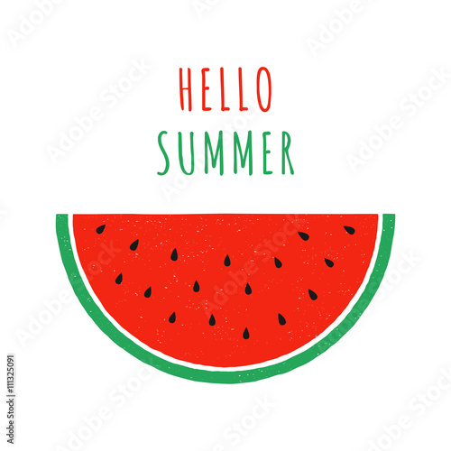 hand drawn watermelon