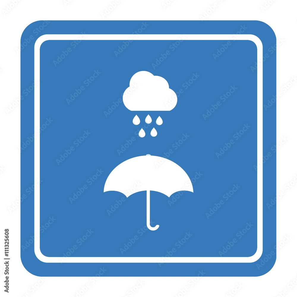 Nuage de pluie dans un panneau Nuage de pluie dans un panneau