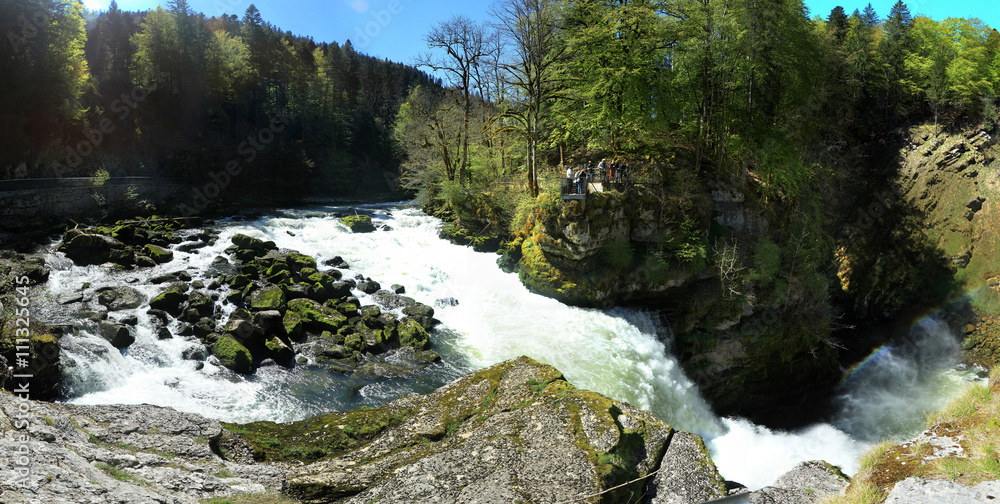 Fototapeta premium Saut du Doubs Panoramique