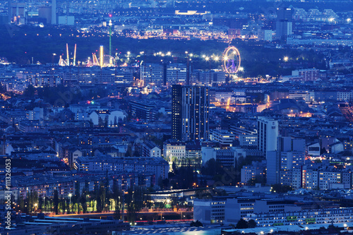 Canvas Print Panorama of Vienna