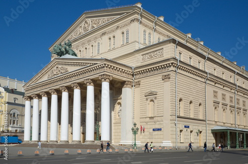 Moscow, Russia - may 6, 2016: Great Russian State Academic Bolshoi Theatre - Opera and Ballet Theatre