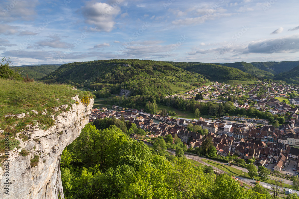 Naklejka premium Village du Doubs