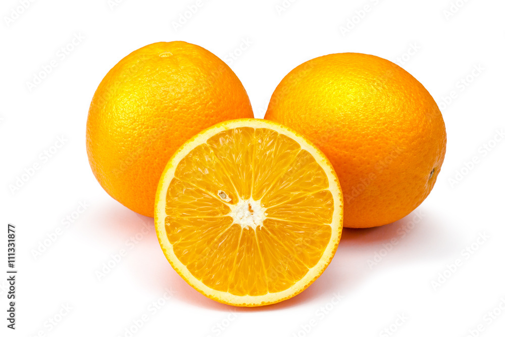 Orange fruit isolated on white background Orange fruit isolated on white background