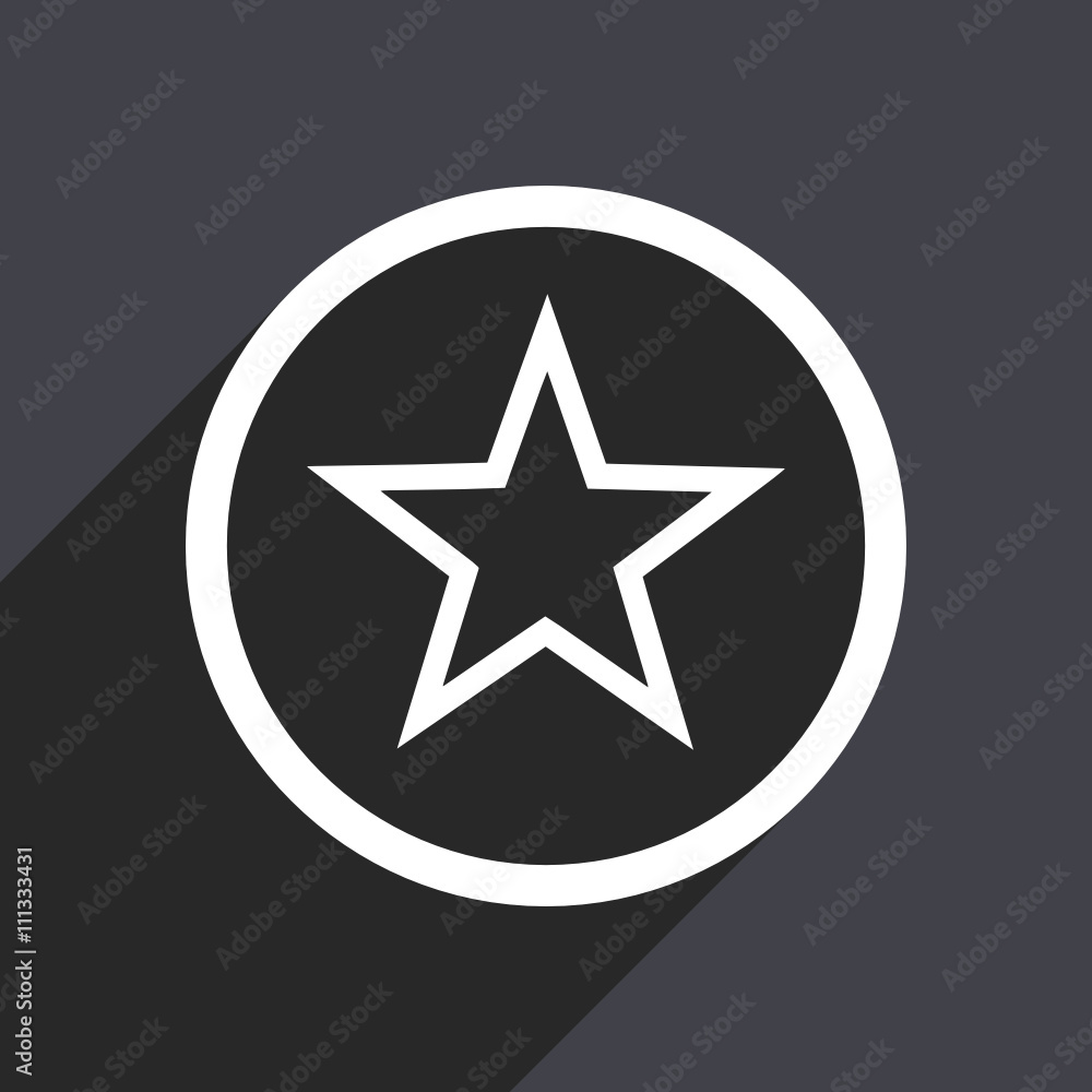 flat design square grey star vector web icon flat design square grey star vector web icon