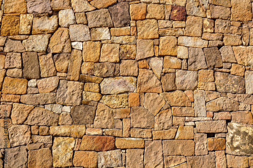 Fototapeta premium Texture, stone, wall, Puertollano, Spain