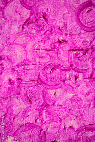 Purple, violet gouache texture. Textured red wall.