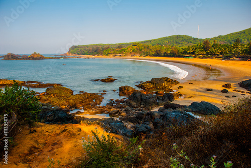 Om beach, Gokarna, Karnataka, India photo