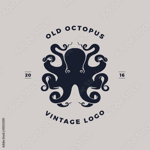 octopus silhouette logo